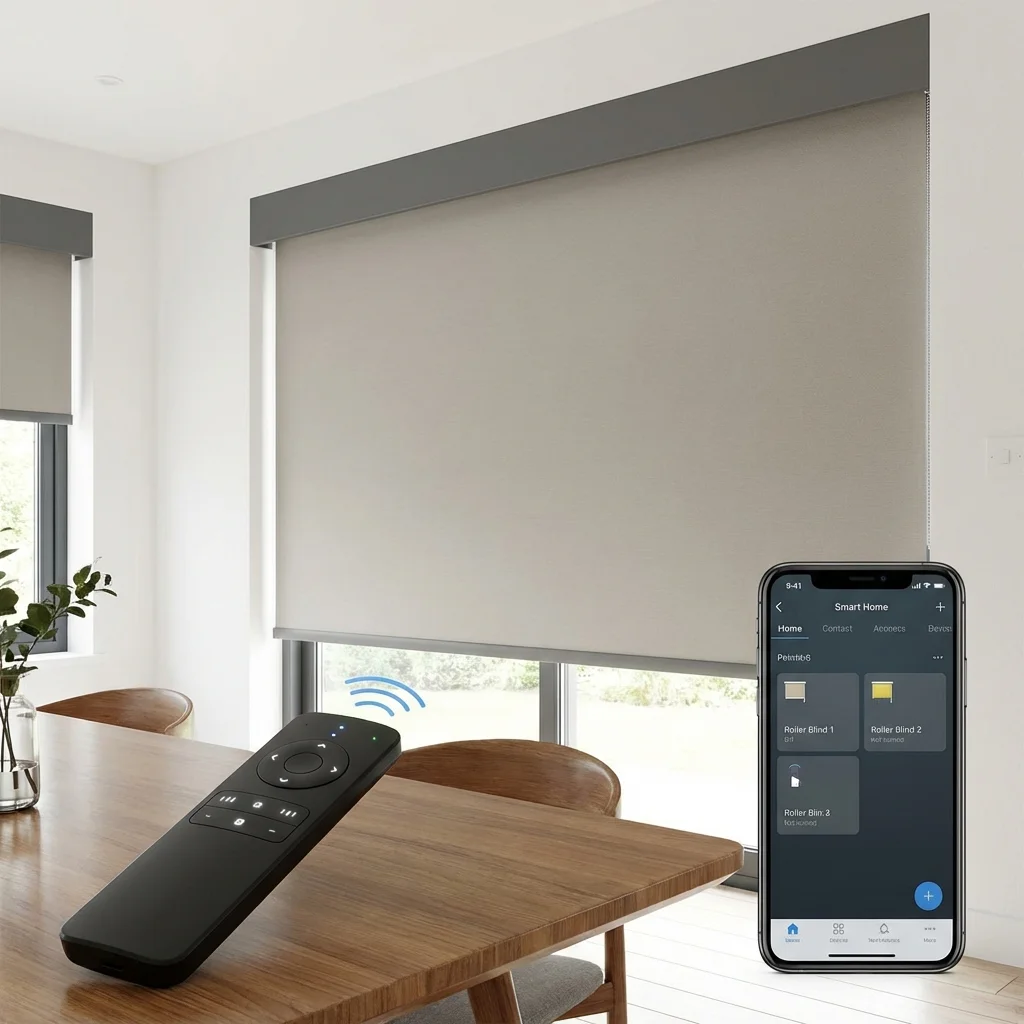 Smart Motorized Blinds for High Ceiling Windows